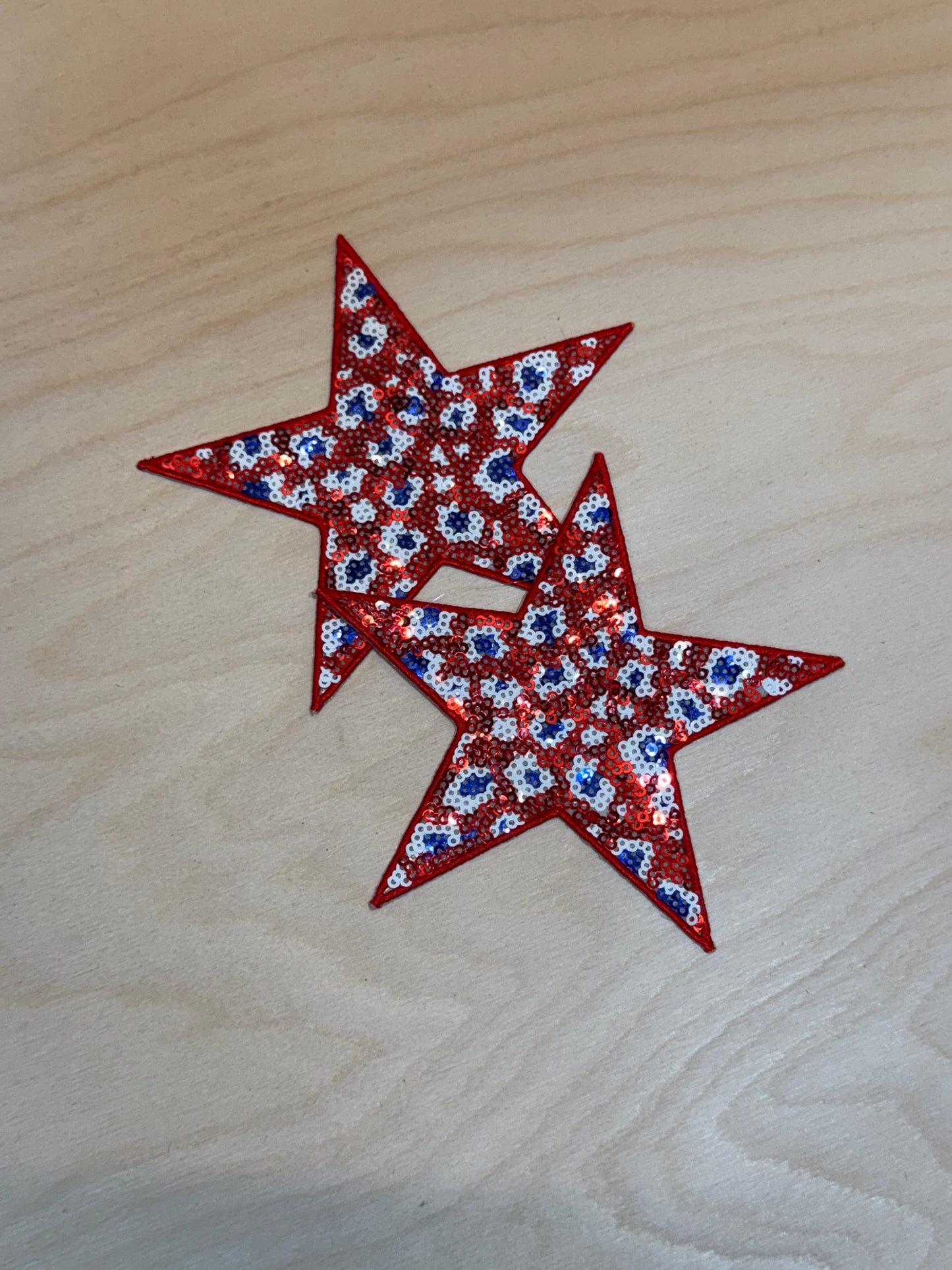 5" Stars Embroidered Patches