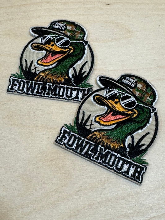 Fowl Mouth Duck Embroidered Patch