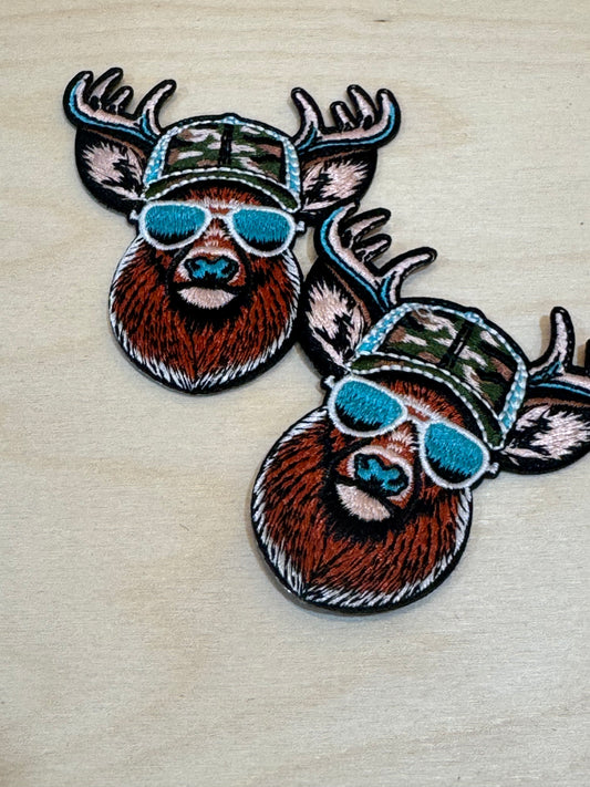 Camo Deer Embroidered Patch