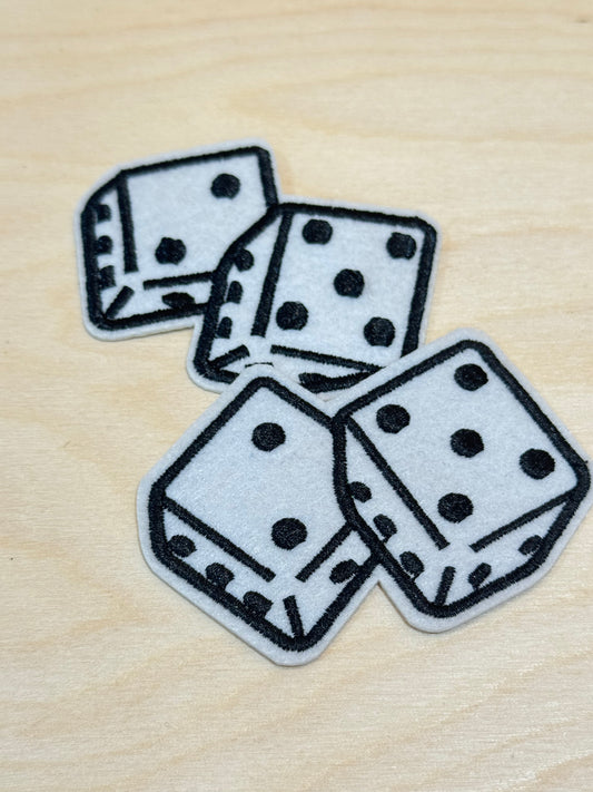 Dice Embroidered Patch
