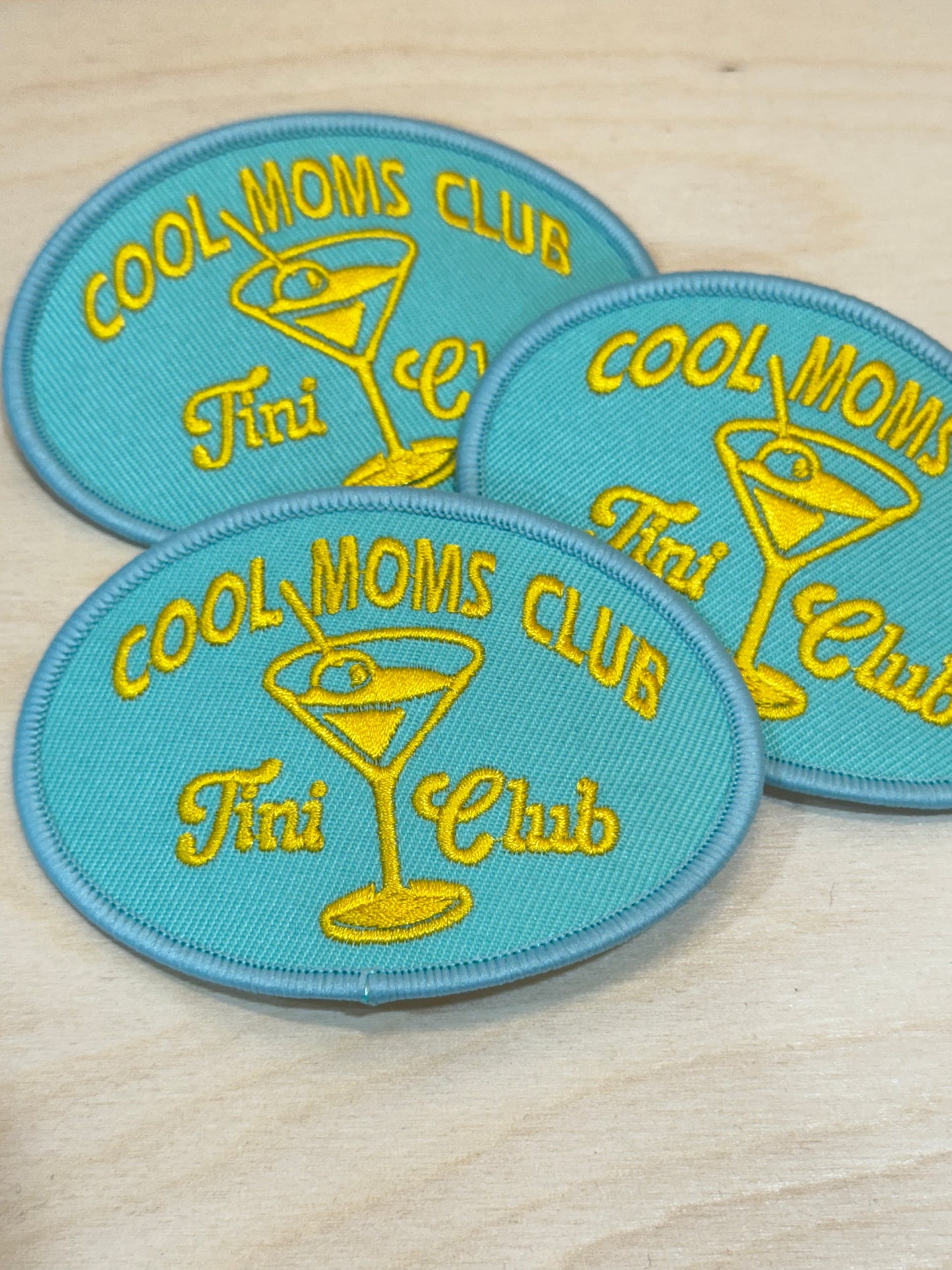 Cool Moms Club Embroidered Patch