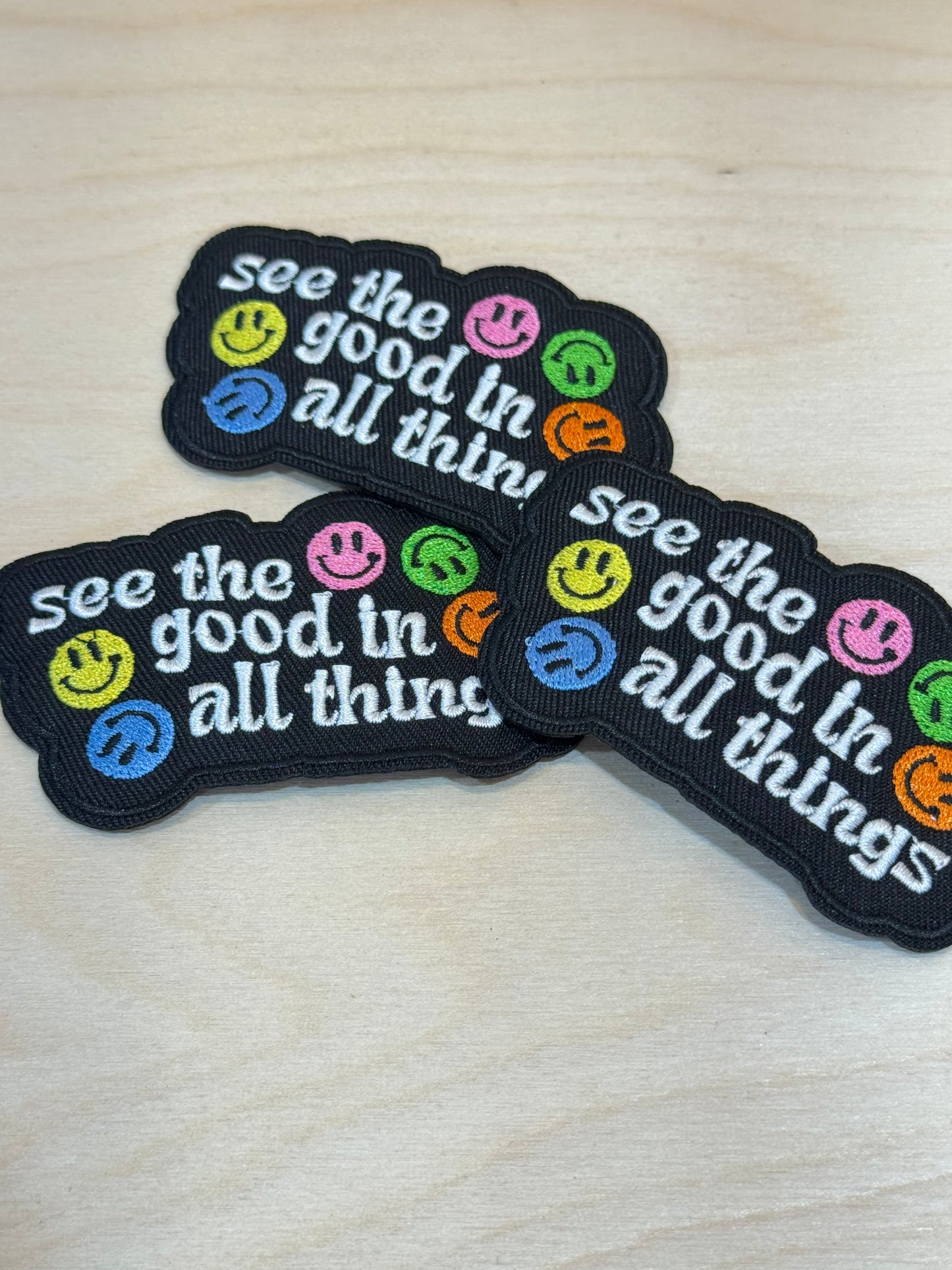 See The Good Embroidered Patch