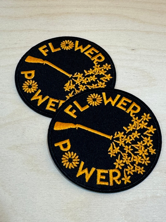Flower Power Embroidered Patch