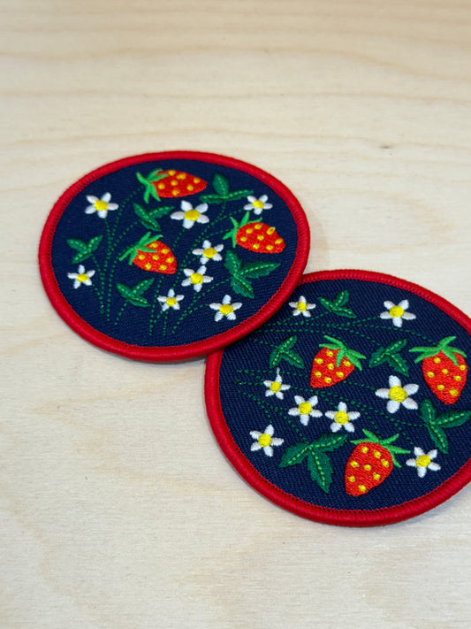 Strawberry Fields Embroidered Patch