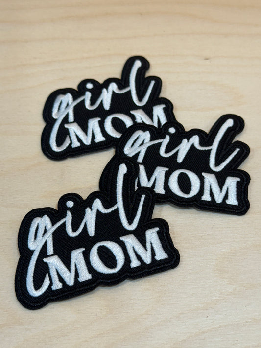 Girl Mom Embroidered Patch