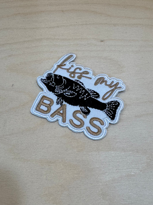 Kiss my Bass Embroidered Patch