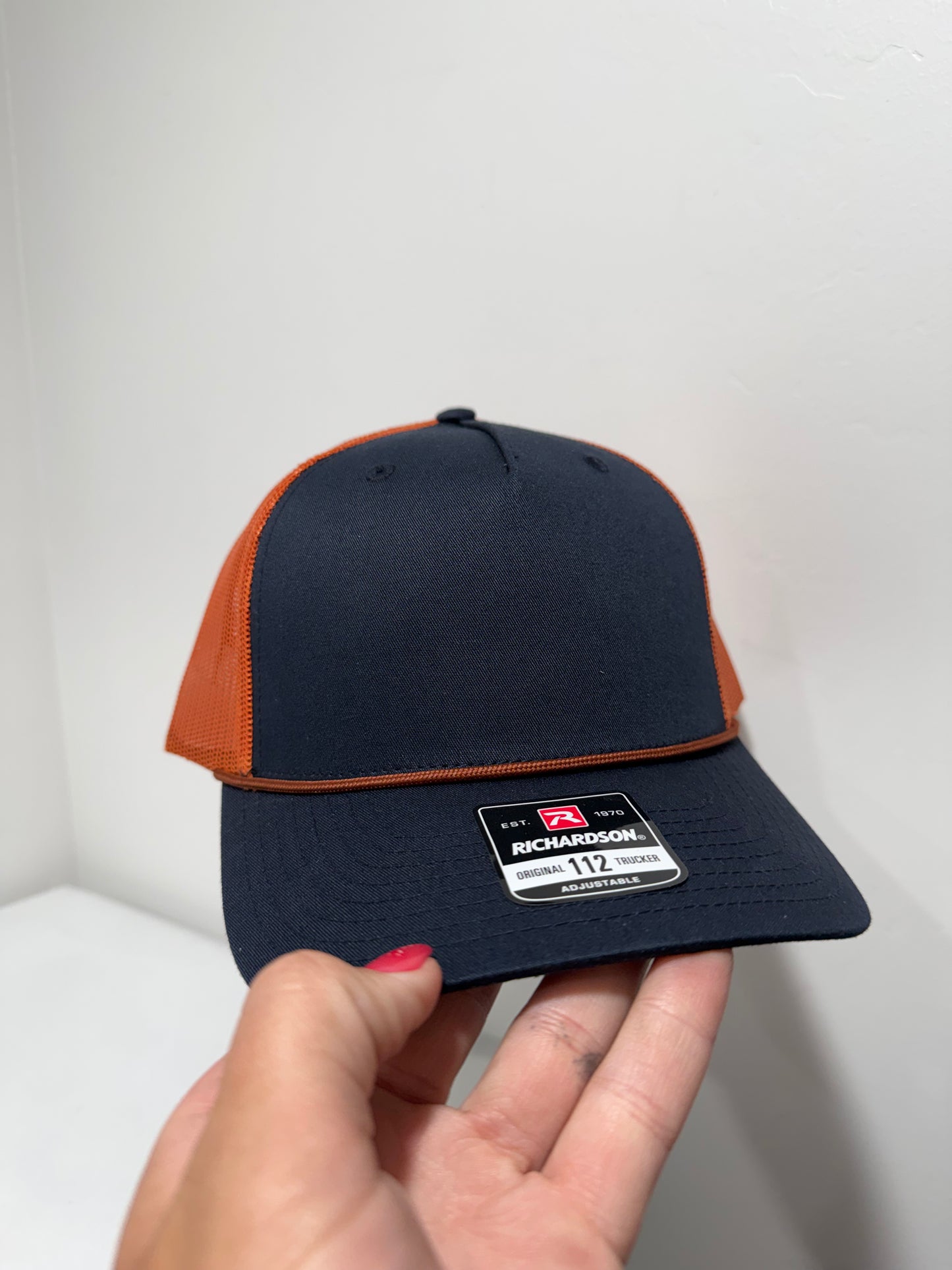R112 Navy/Burnt Orange