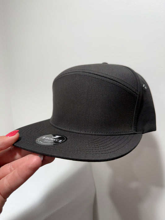 Gunny Full Canvas Flat Bill Black