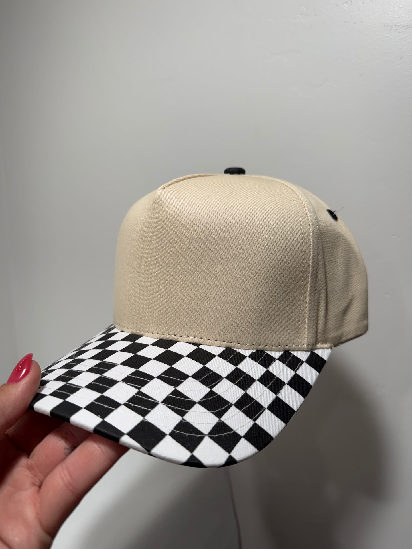 Canvas 5 Panel Neutral/Blk & Wh Checkered