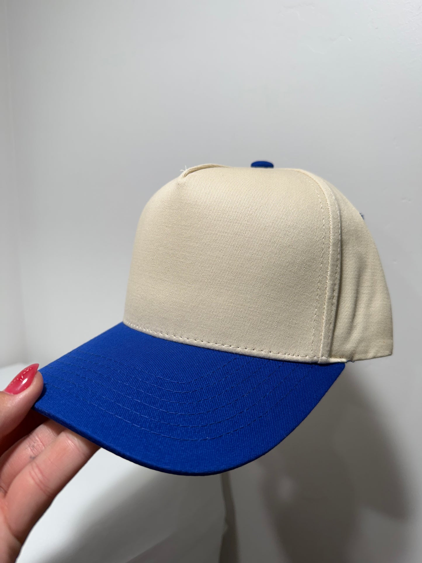 Canvas 5 Panel Neutral/Cobalt Blue