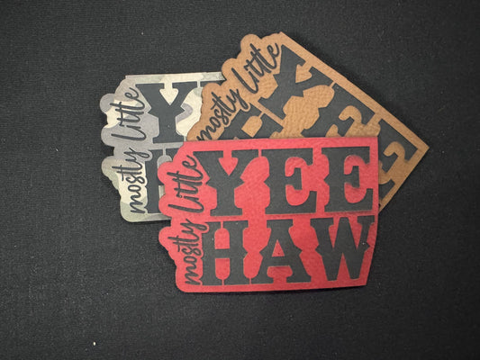 Little Yee Mostly Haw Leatherette Patch
