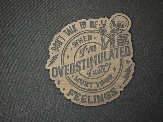 Overstimulated Leatherette Patch