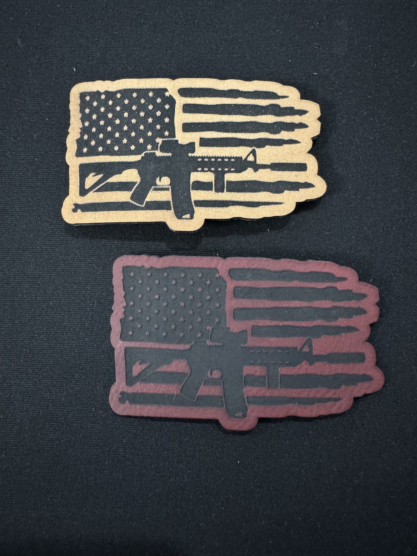 Semi Auto Gun Leatherette Patch