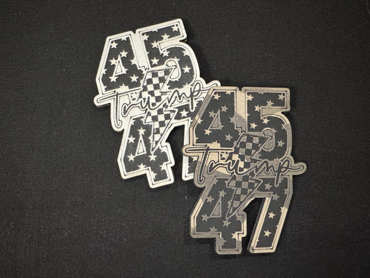 Trump 45-47 Leatherette Patch