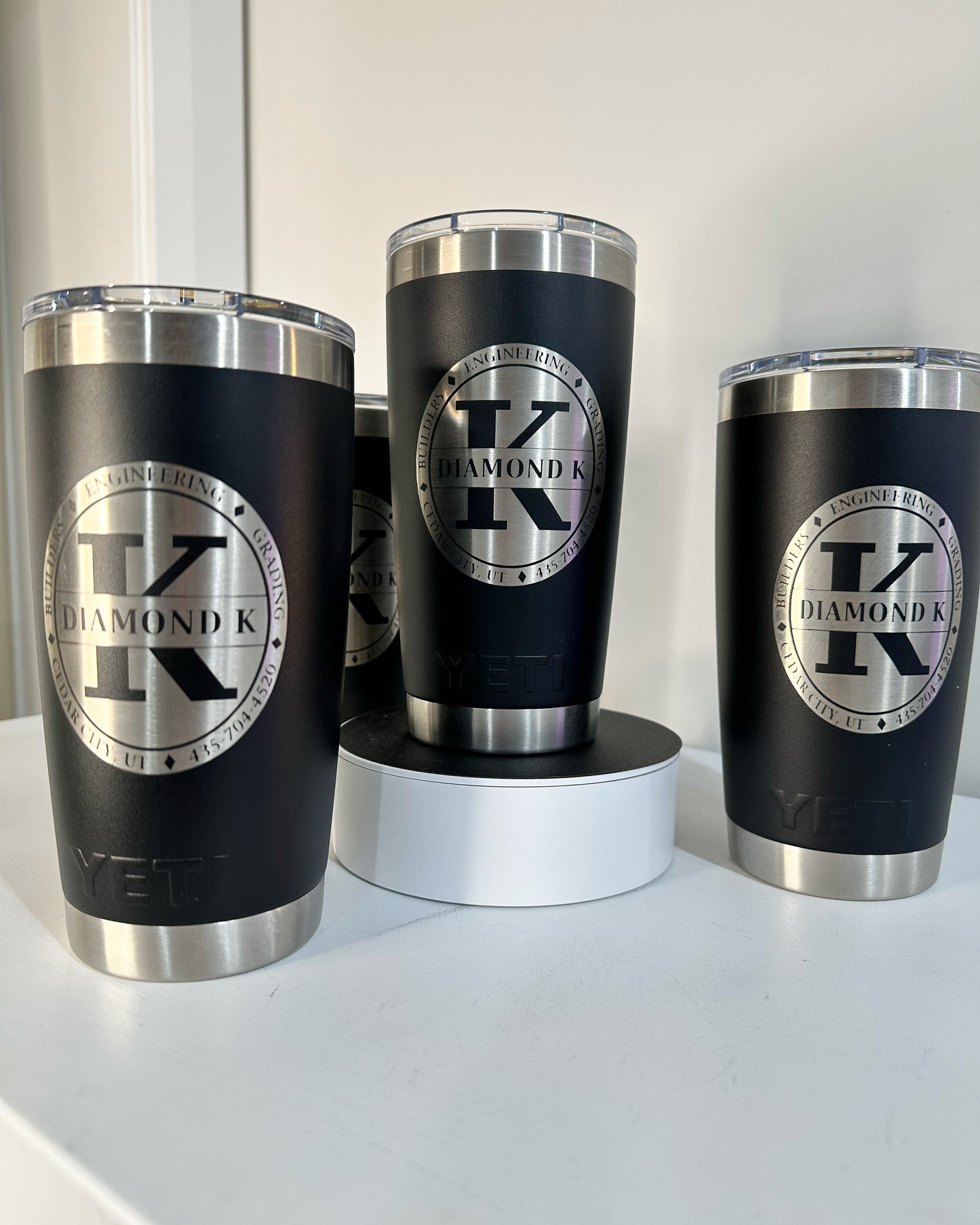 Single Logo Tumbler Engraving