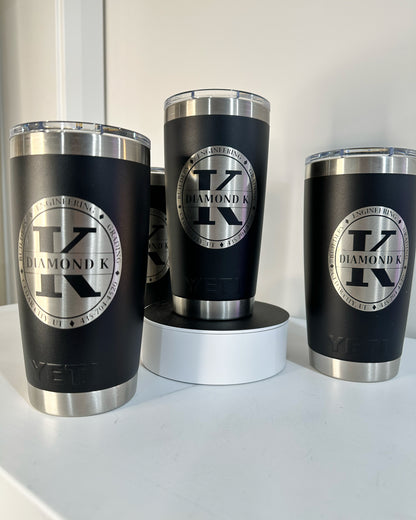 Single Logo Tumbler Engraving