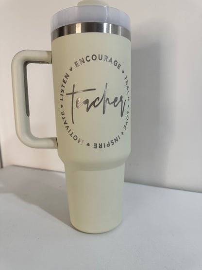 Single Logo Tumbler Engraving