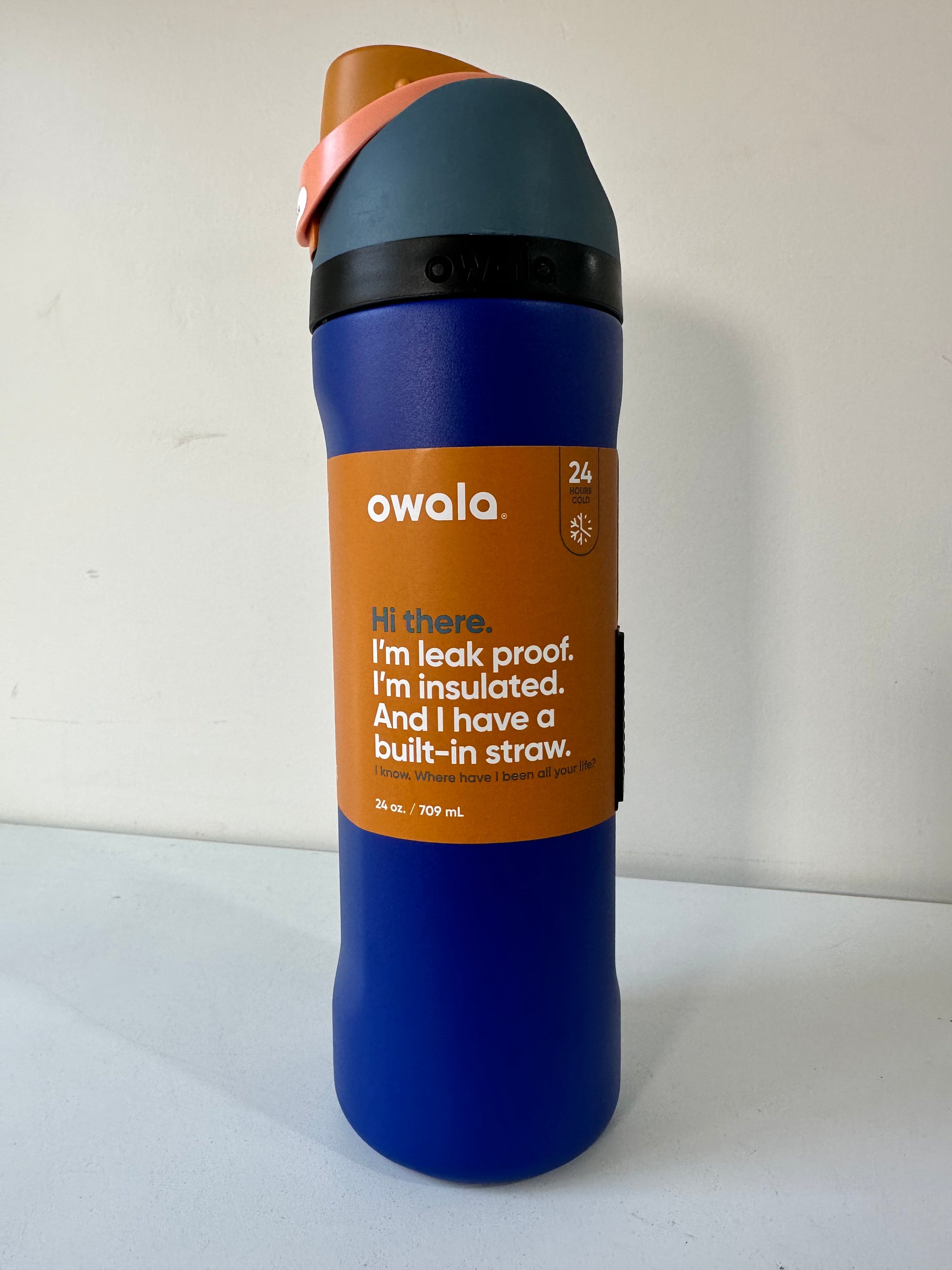 Personalized Owala 24 Oz Freesip Water Bottle Leak Proof Built in
