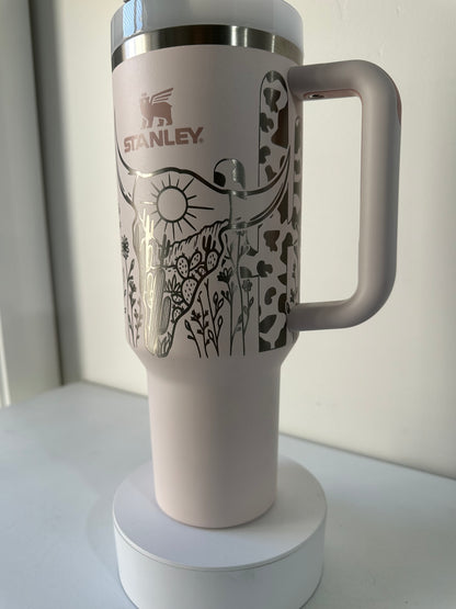 Half Wrapped Tumbler Engraving Designs