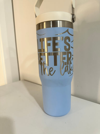 Half Wrapped Tumbler Engraving Designs