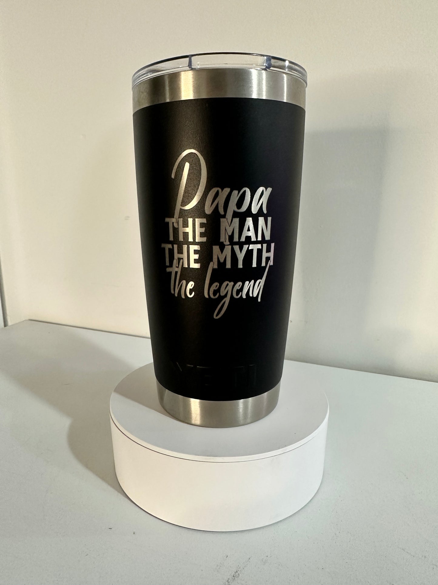Single Logo Tumbler Engraving