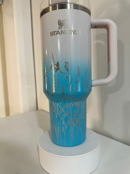 Half Wrapped Tumbler Engraving Designs