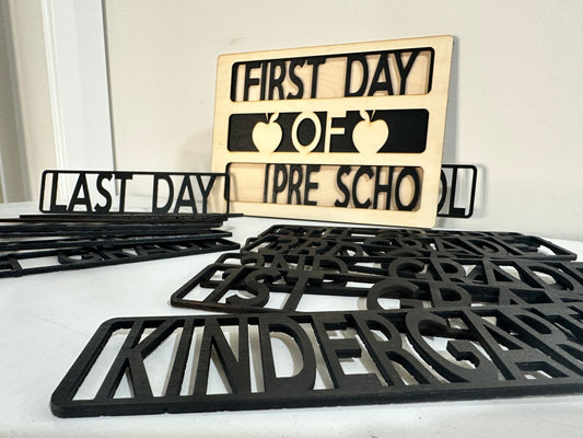 Interchangeable Back To School Photo Board