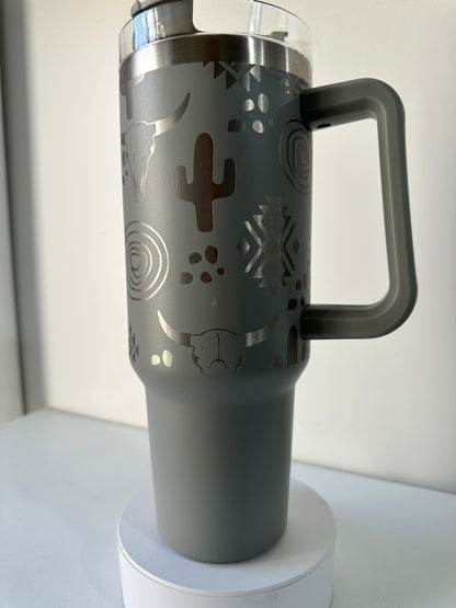 Half Wrapped Tumbler Engraving Designs