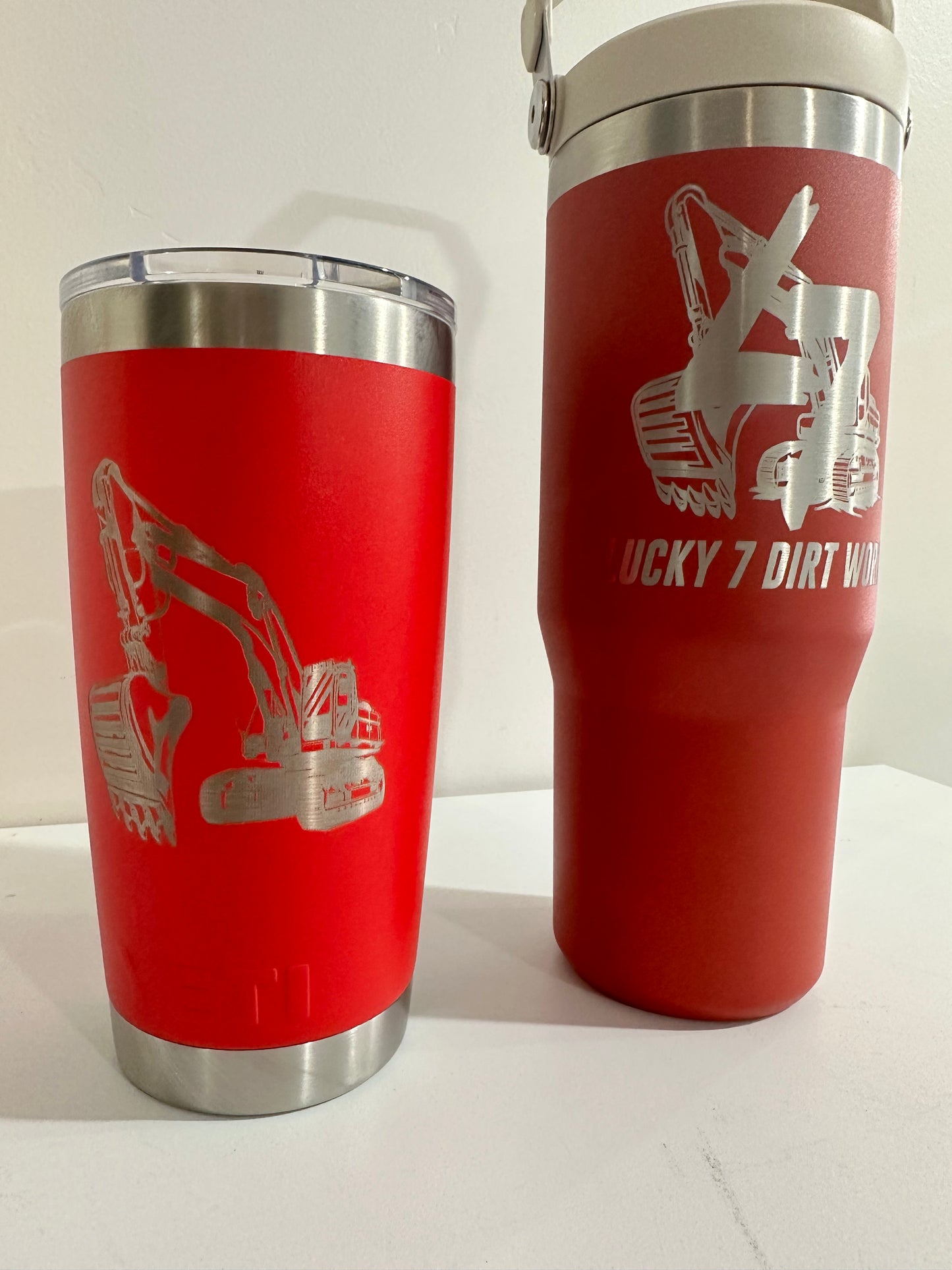 Single Logo Tumbler Engraving