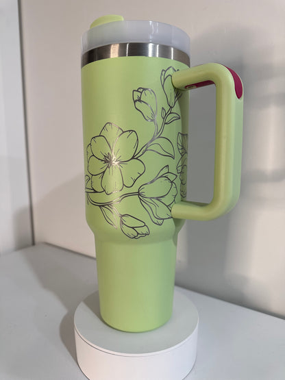 Half Wrapped Tumbler Engraving Designs