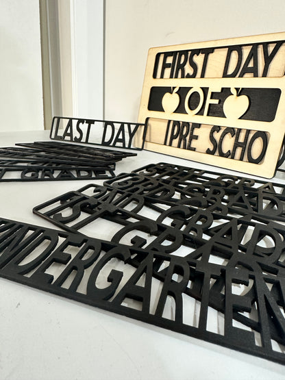 Interchangeable Back To School Photo Board