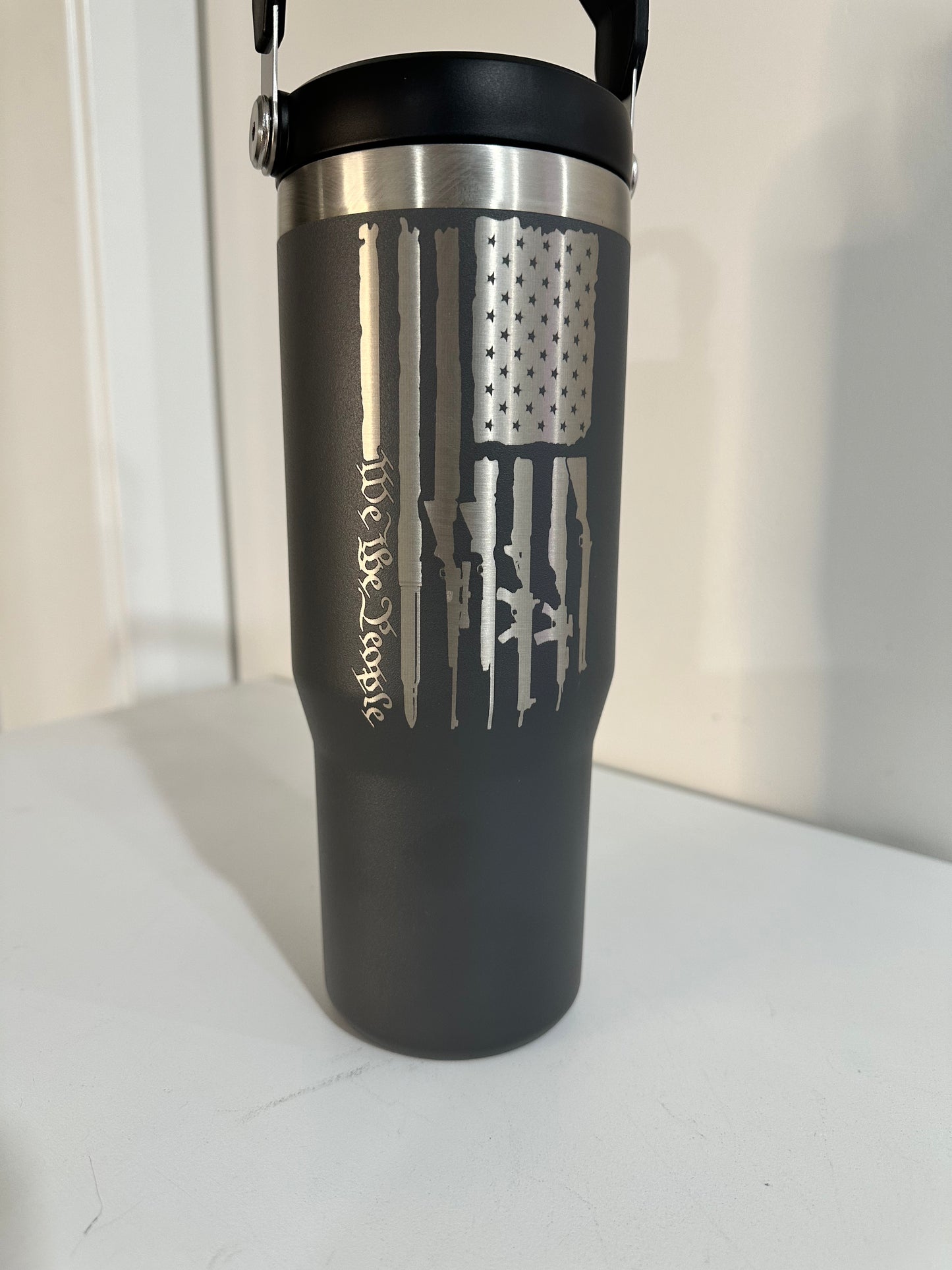 Single Logo Tumbler Engraving