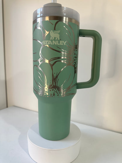 Half Wrapped Tumbler Engraving Designs
