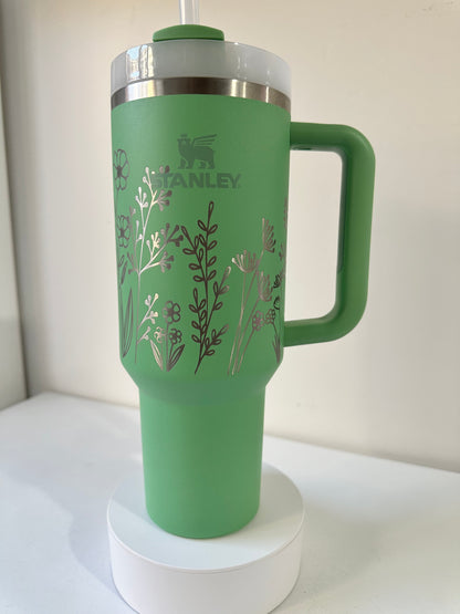 Half Wrapped Tumbler Engraving Designs