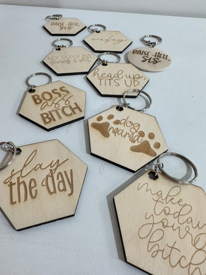 Personalized Wood Wristlets
