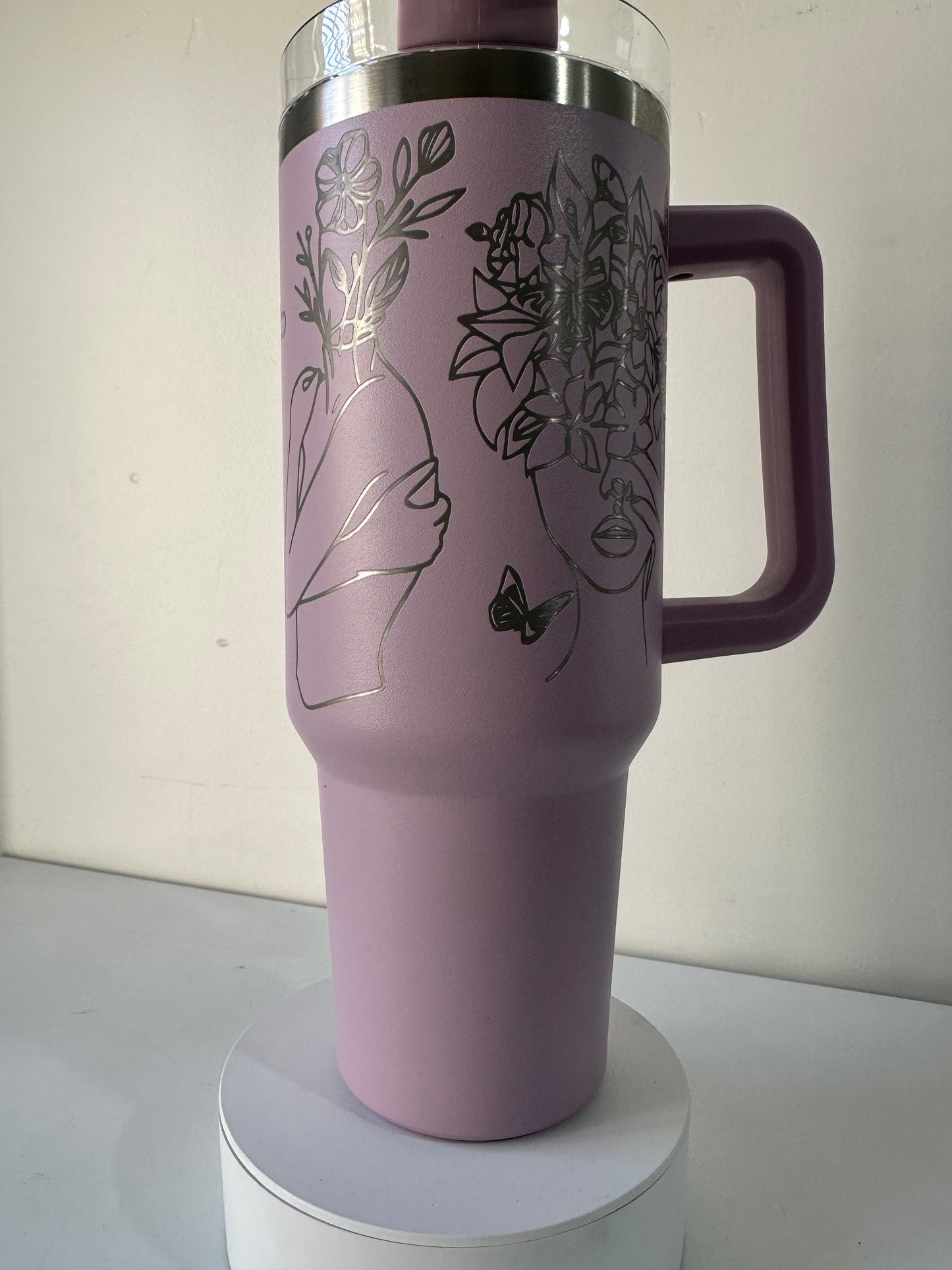 Half Wrapped Tumbler Engraving Designs