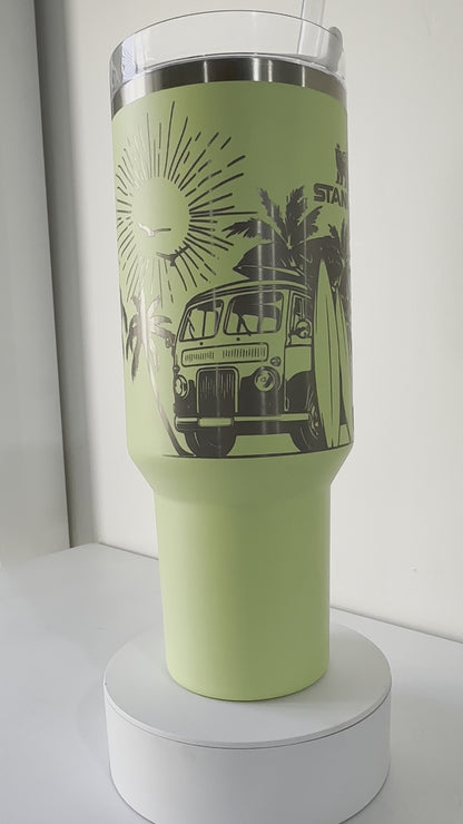 Half Wrapped Tumbler Engraving Designs